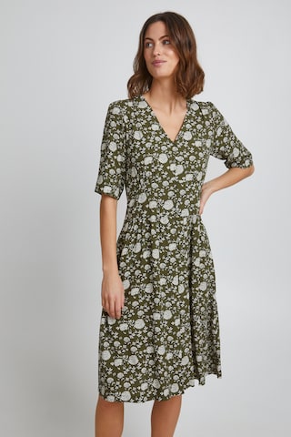 Fransa Summer Dress in Green: front