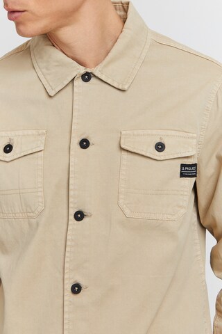 11 Project Regular fit Button Up Shirt 'Johann' in Beige