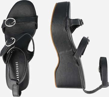 Sandalo con cinturino di Warehouse in nero