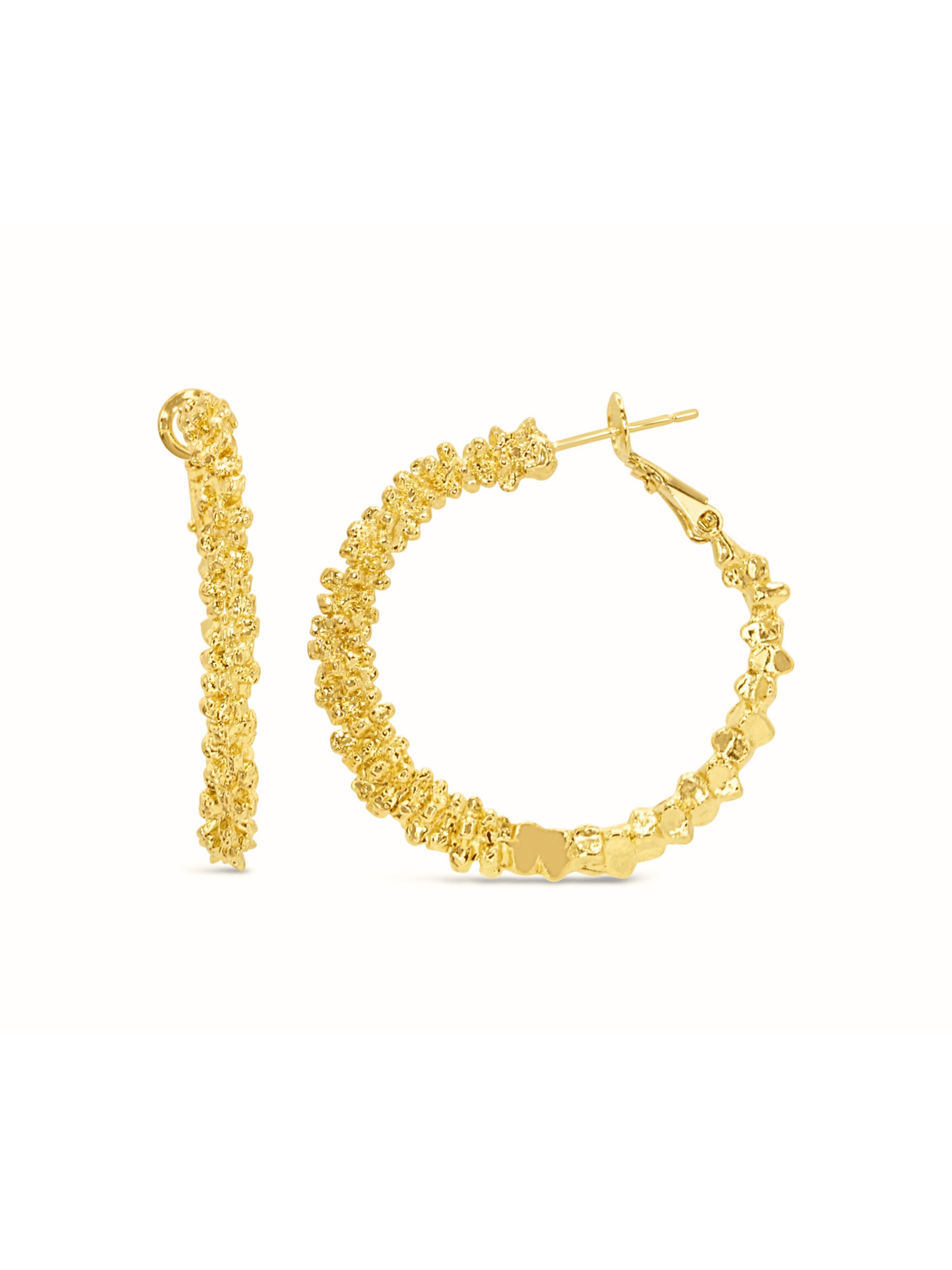 ARS-ARGENTI Earrings 'RICH B*TCH HOOPS' in Gold