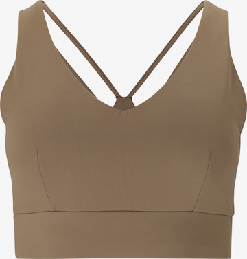 Athlecia Korzet Športová podprsenka 'Dilraba' - Hnedá: predná strana