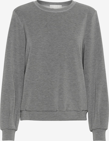 Sweat-shirt My Essential Wardrobe en gris : devant