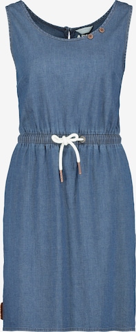 Alife and Kickin Summer Dress in Blue: front