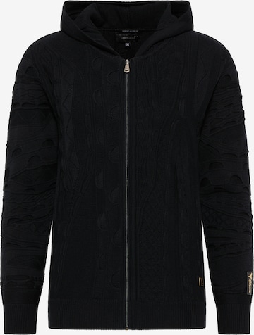 Vestes en maille Carlo Colucci en noir : devant