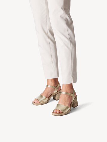 Tamaris Sandals in Gold: front