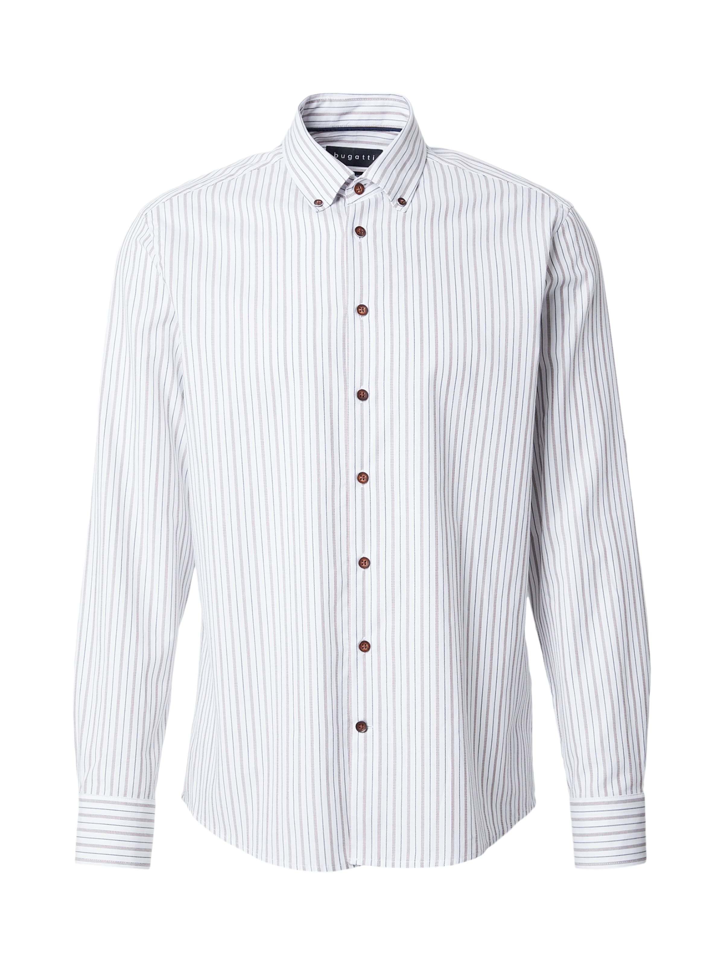 bugatti Klasický střih Košile – hnědá: přední strana