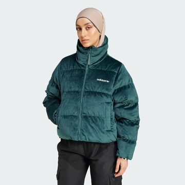 ADIDAS ORIGINALS Зимняя куртка в Зеленый: спереди