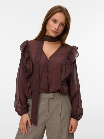 Top di VERO MODA in marrone: frontale