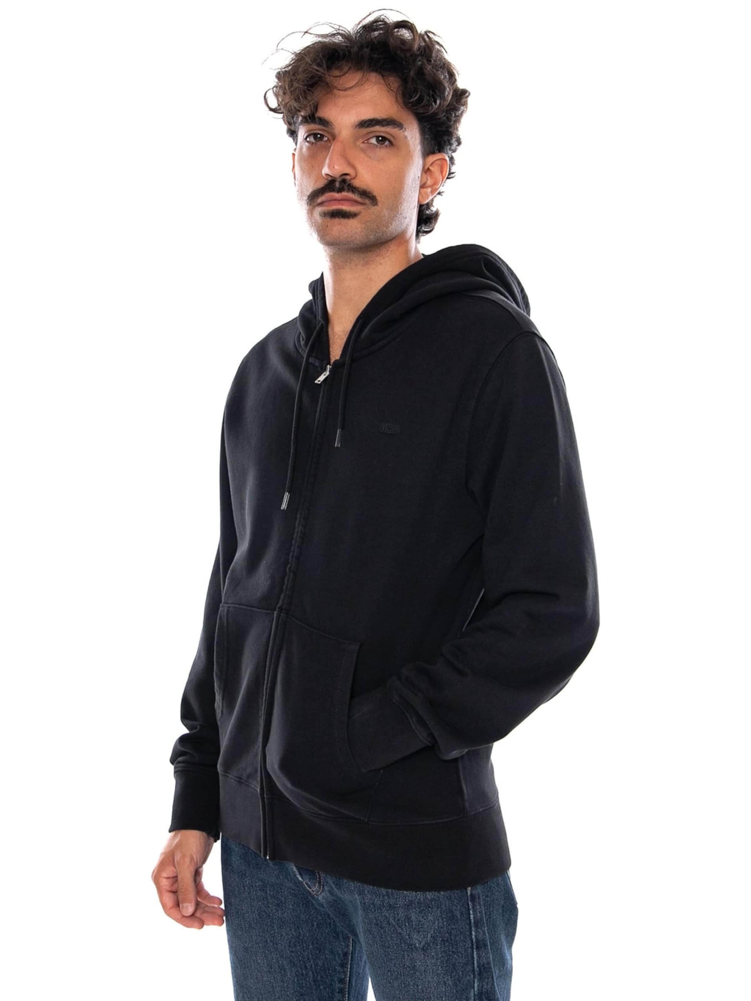 Giacca di felpa 'LEVI'S THE ORIGINAL HM ZIP UP MINERAL BLACK' di LEVI'S ® in nero
