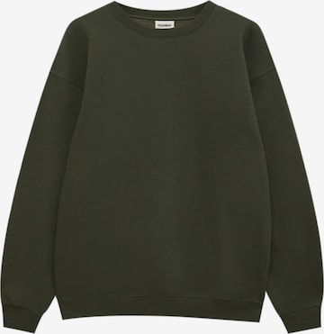 Pull&Bear Sweatshirt in Grün: predná strana