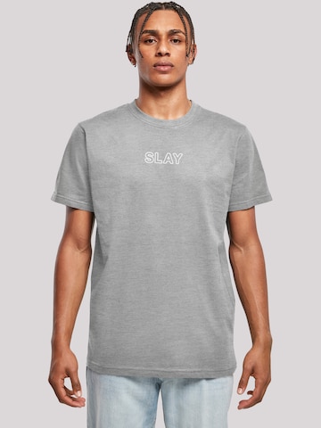 F4NT4STIC Shirt 'Slay' in Grey: front