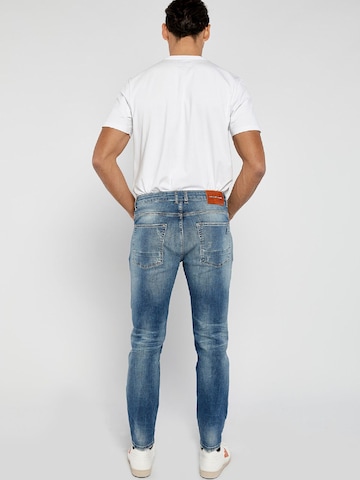 Goldgarn Slimfit Jeans i blå