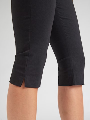 TOPSHOP Slim fit Trousers 'Bengaline' in Black