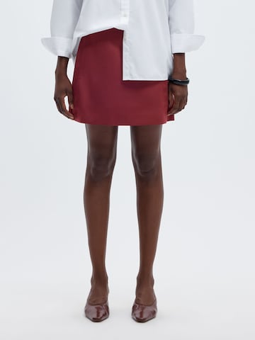 Jupe SELECTED en rouge : devant