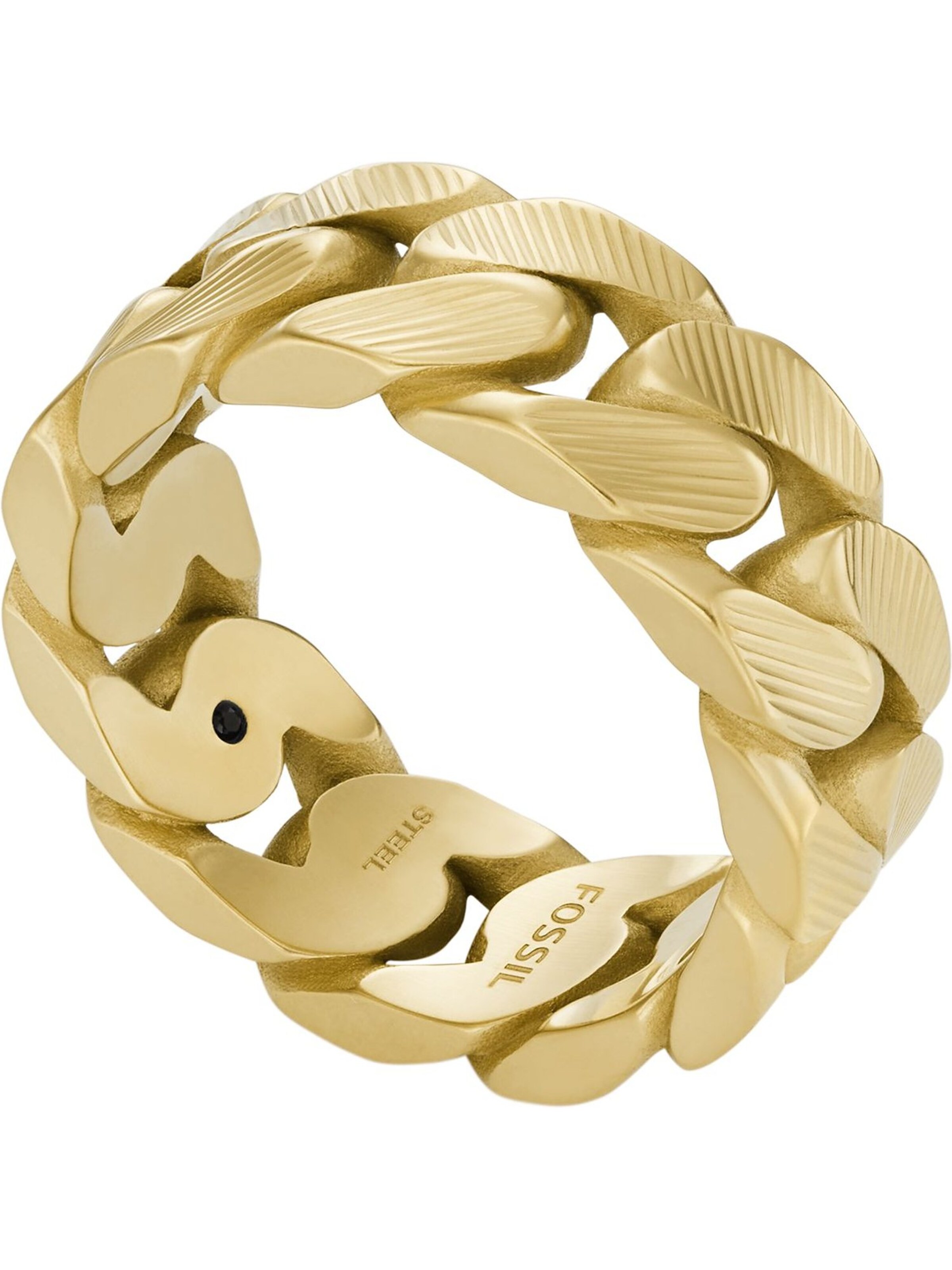 FOSSIL Ring in Gold: front