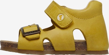 Falcotto Open shoes 'BEA' in Yellow: front