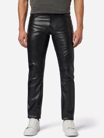 RICANO Slimfit Hose 'No. 3 TR' in Schwarz: Vorderseite