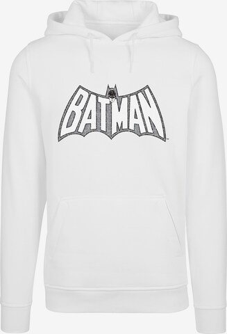 F4NT4STIC Sweatshirt 'DC Comics Superhelden Batman Retro' in Wit: voorkant