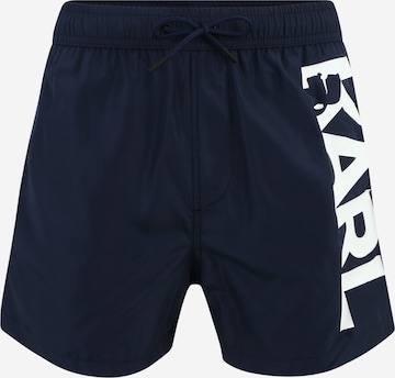 Pantaloncini da bagno di Karl Lagerfeld in blu: frontale