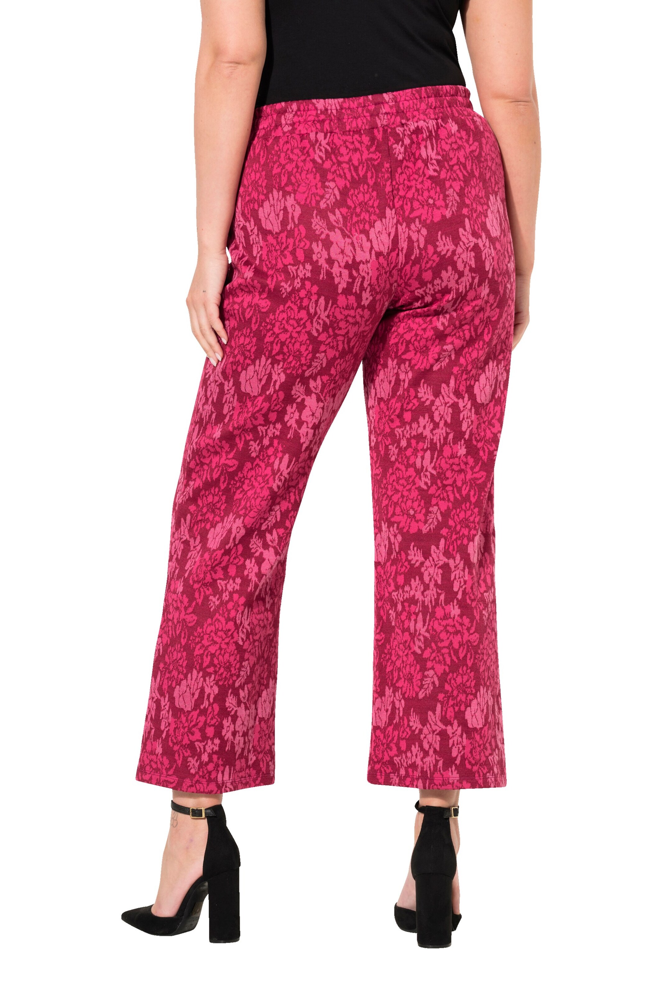 MIAMODA Flared Trousers in Pink