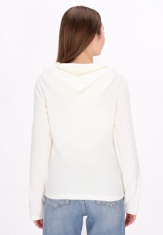 Veste en polaire swirly en blanc