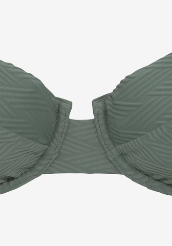 SUNSEEKER T-shirt Bikini Top in Green