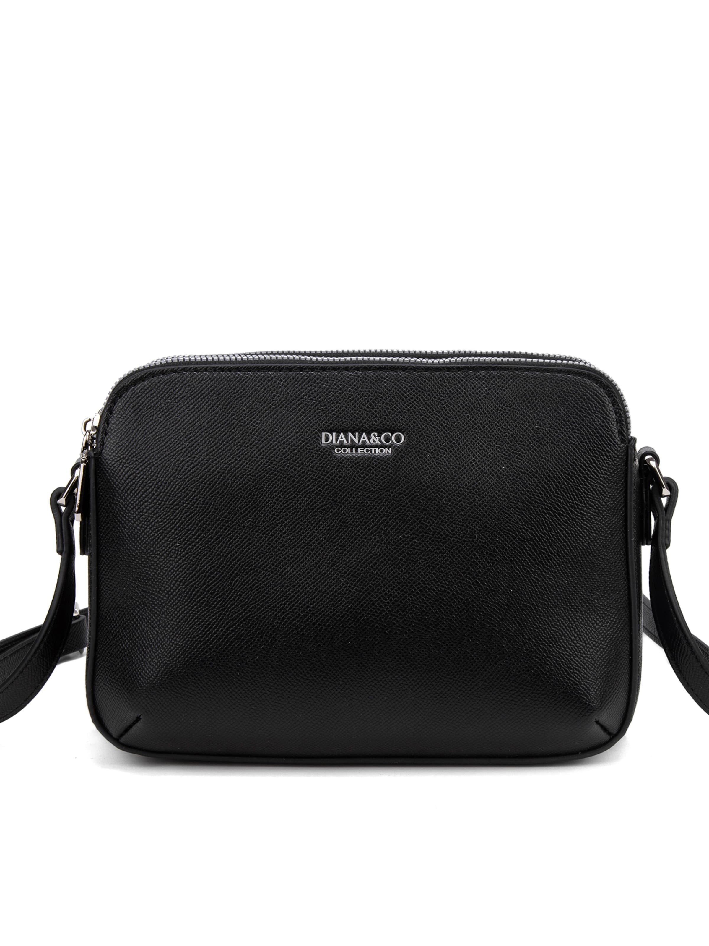 Borsa a tracolla di Diana&Co. in nero: frontale