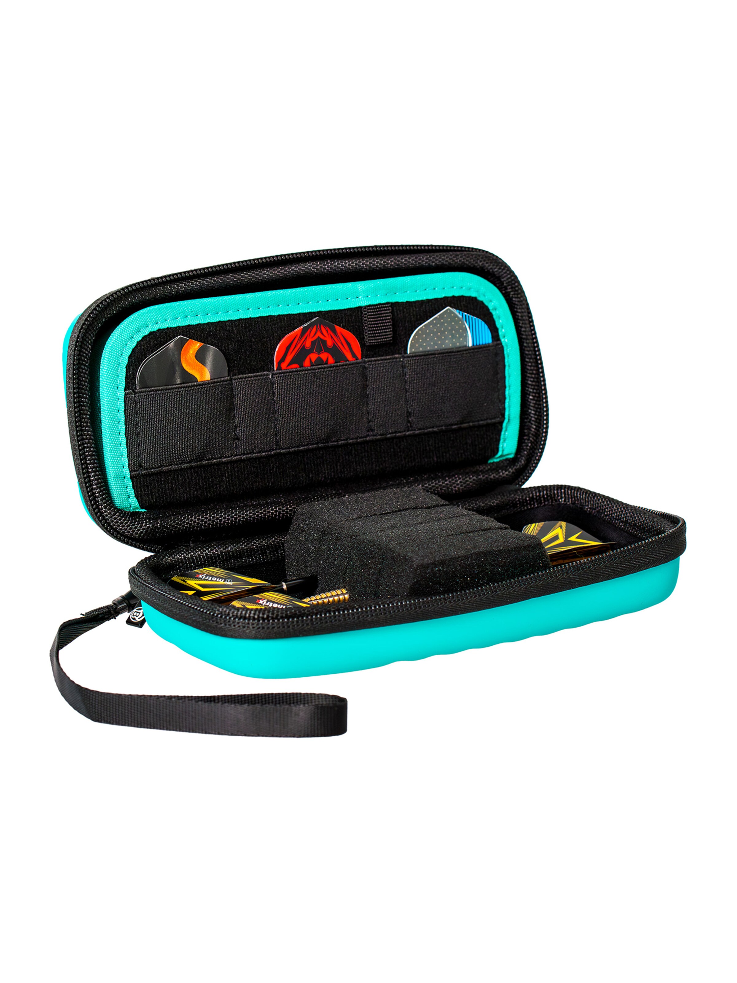 BULL'S Dartcase ' Orbis HS Carbon Darttasche Dartbox Pfeilaufbewahrung Darts-Etui ' in Grün