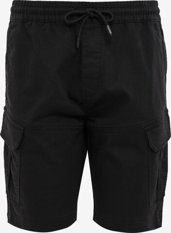 Regular Pantalon cargo Threadbare en noir : devant