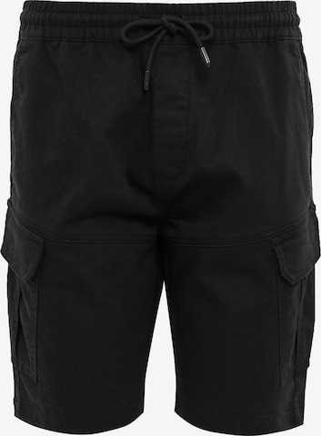 ThreadbareCargo hlače - crna boja: prednji dio