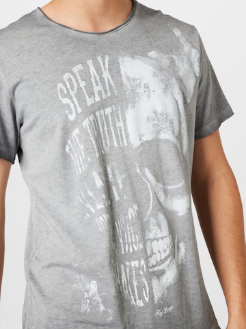 Key Largo Shirt 'SPEAKER' in Grey