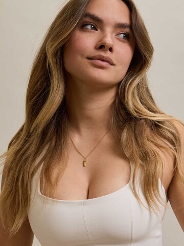 LUUK LIFESTYLE Necklace 'Blumentopf' in Gold: front