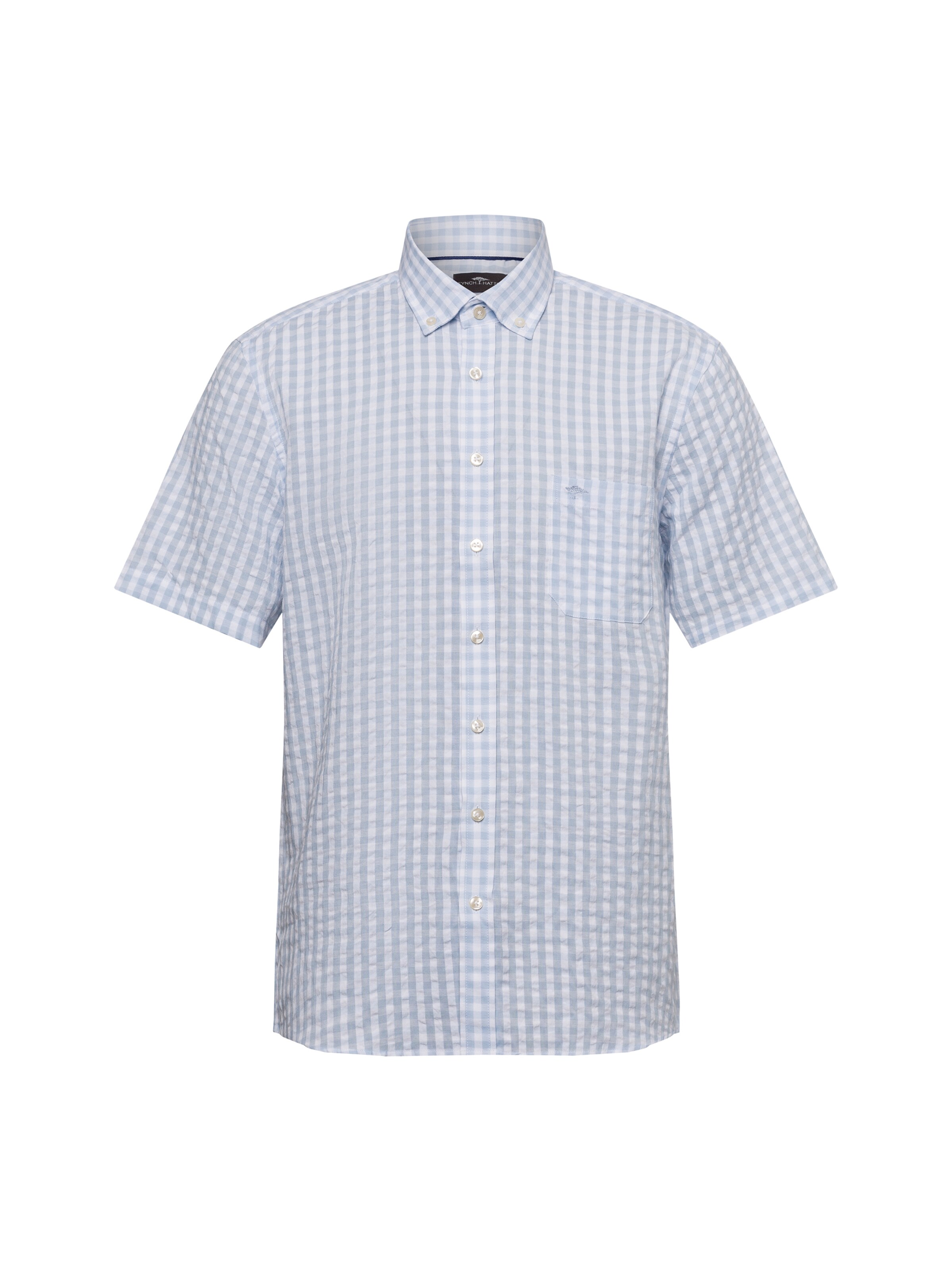 FYNCH-HATTON Regular fit Button Up Shirt in Blue: front