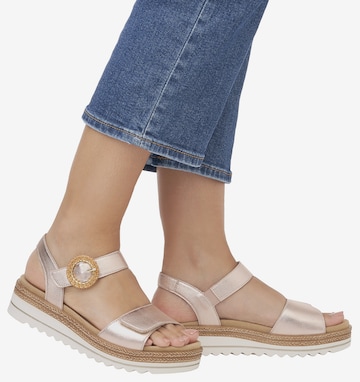 REMONTE Strap Sandals in Pink: front