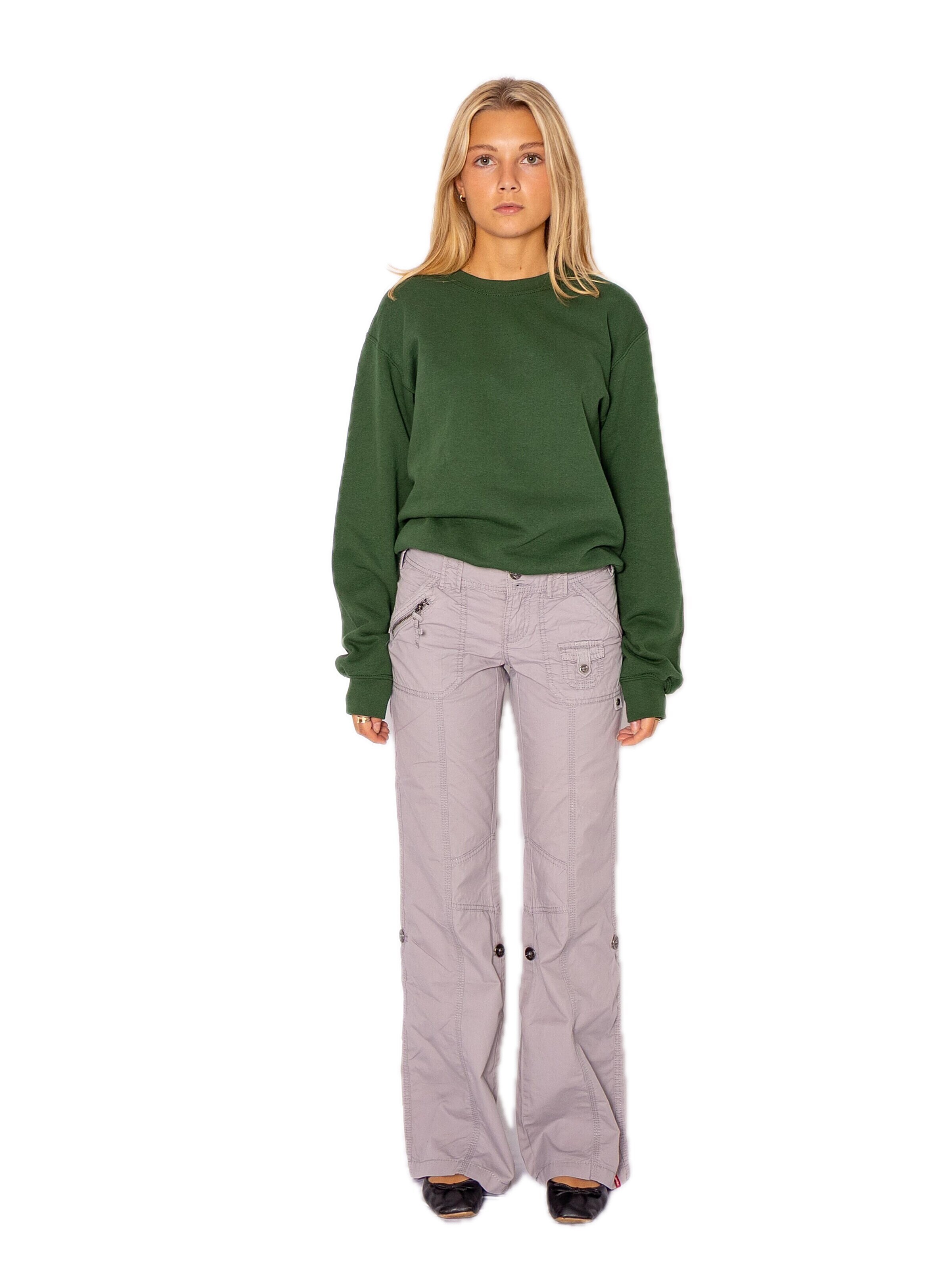 Felpa 'Crewneck sweatshirt' di FRUIT OF THE LOOM in verde
