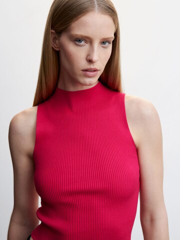 MANGO Knitted Top 'PEREZ' in Pink