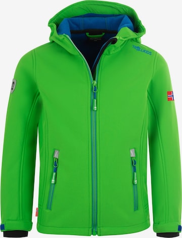 TROLLKIDS Outdoor jacket in Green: front