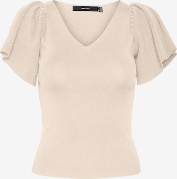 VERO MODA Trui 'GINNY' in Beige: voorkant