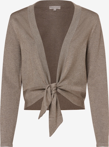 Marie Lund Knit Cardigan in Brown: front