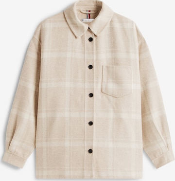 Manteau mi-saison TOMMY HILFIGER en beige : devant