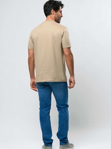MCS Shirt 'Felix ' in Beige