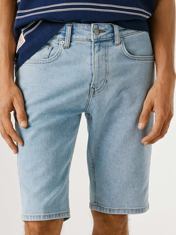 Pepe Jeans Regular Short 'Cash' in Blau