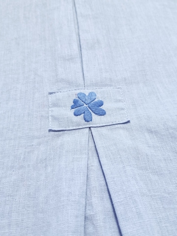 LIKS. Munich - Blusa 'Bluse aus Leinen - Baumwolle - GloriaC' en azul