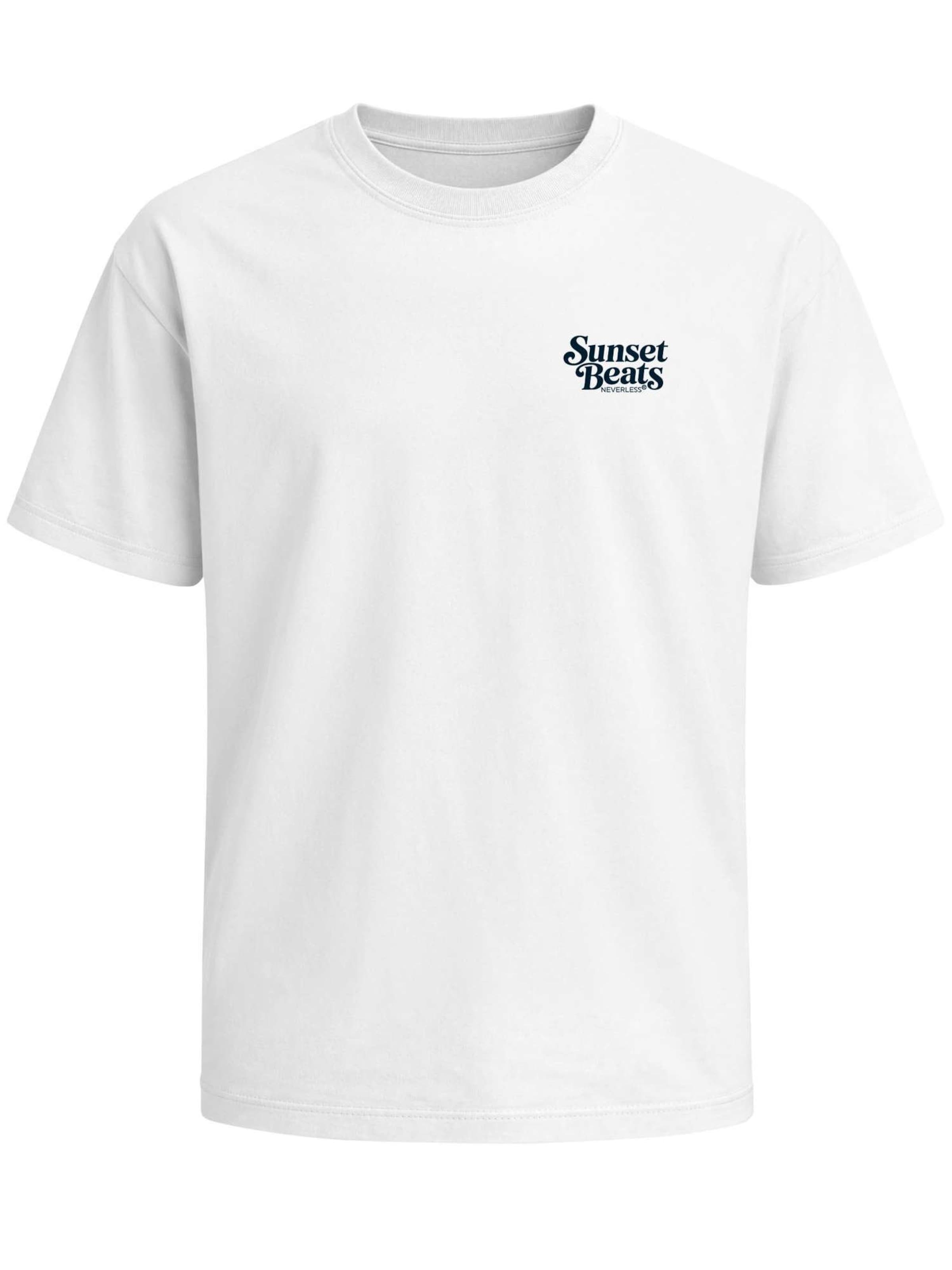 Neverless Shirt 'Sunset Beats' in White