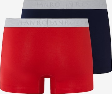 Hanro Boxershorts ' Cotton Essentials ' in Blauw