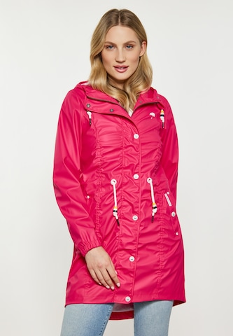 Schmuddelwedda Raincoat in Pink: front