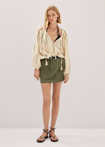 MANGO Blouse 'Claire' in Beige