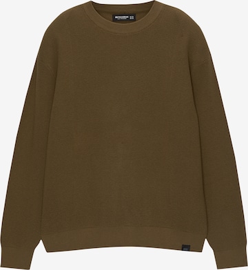 Pulover de la Pull&Bear pe verde: față