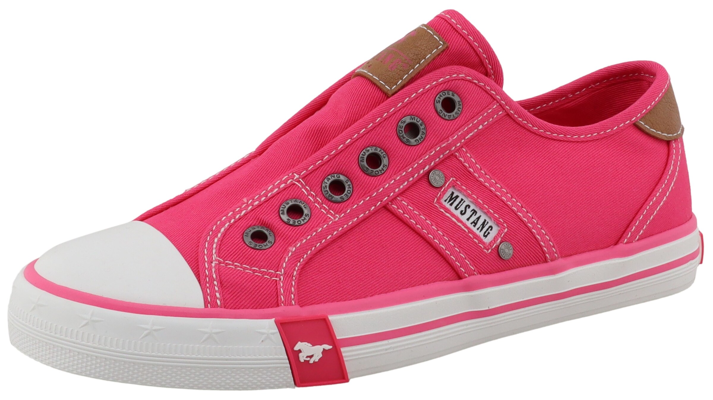 MUSTANG Slip-Ons in Pink: front