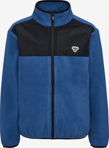 Hummel Functionele fleece jas in Blauw: voorkant
